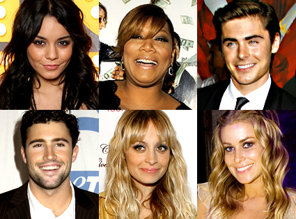 Vanessa Hudgens, Queen Latifah, Zac Efron, Brody Jenner, Nicole Richie, Carmen Electra Vanessa Hudgens, Queen Latifah, Zac Efron, Brody Jenner, Nicole Richie, Carmen Electra